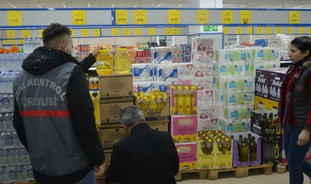 Çelikhan'da marketlerde yağ, fahiş fiyat ve stok denetimi