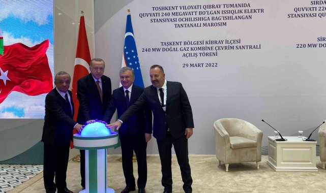 Cengiz Holding'in Özbekistan'daki doğal gaz kombine çevrim santralleri için tören düzenlendi