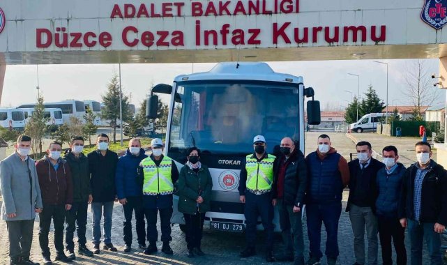 Cezaevi nakil aracı şoförlerine trafik eğitimi
