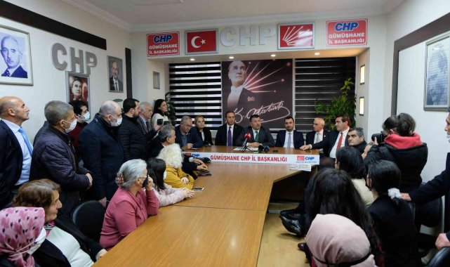 CHP Esnaf Masası 12 vekille Gümüşhane'de
