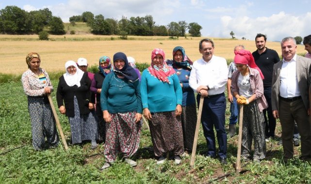 Çiftçilere 129 bin fidan 172 bin tohum desteği yapıldı