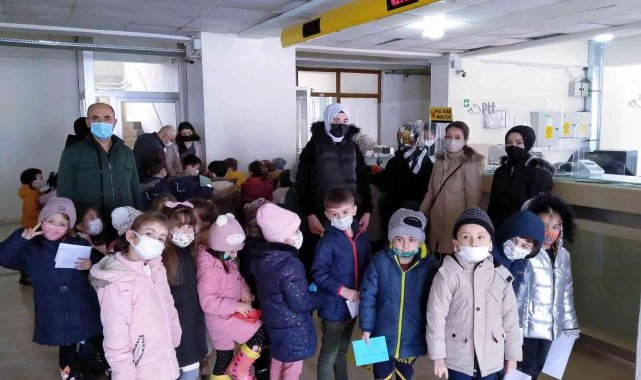 Çinigar Anaokulu öğrencilerine posta hizmetleri tanıtıldı