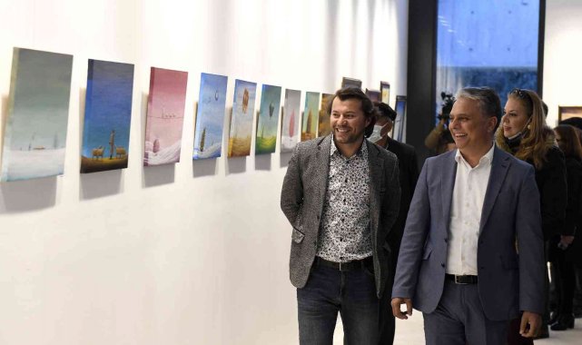 Çoban ressam, çevre kirliliğini resimleriyle anlattı