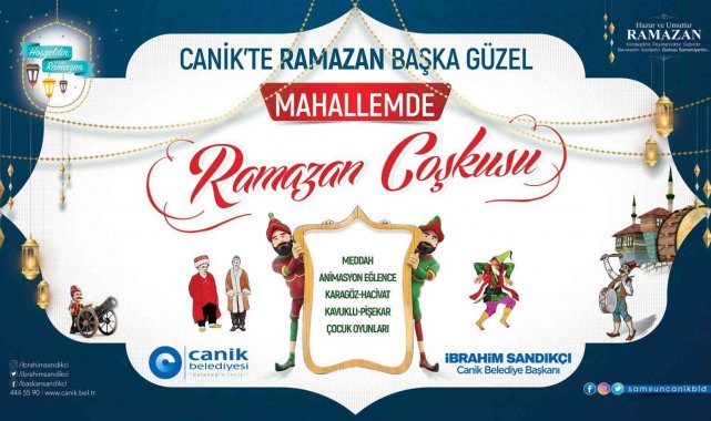 Çocuklar Ramazan coşkusunu Canik&#039;te yaşayacak