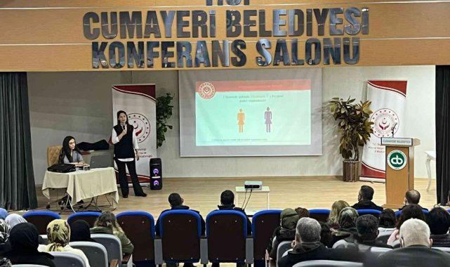 Cumayeri'de kadına yönelik şiddetle mücadele eğitimi verildi