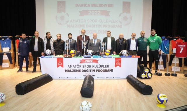 Darıca Belediyesi&#039;nden amatör spor kulüplerine malzeme desteği