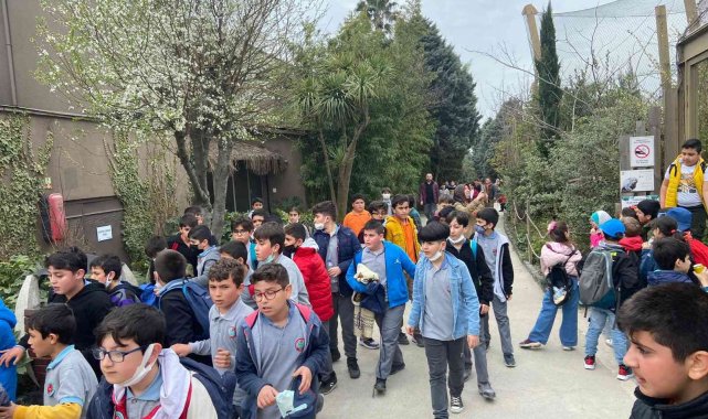 Darıca&#039;da çocuklar Hayvanat Bahçesi&#039;ni geziyor