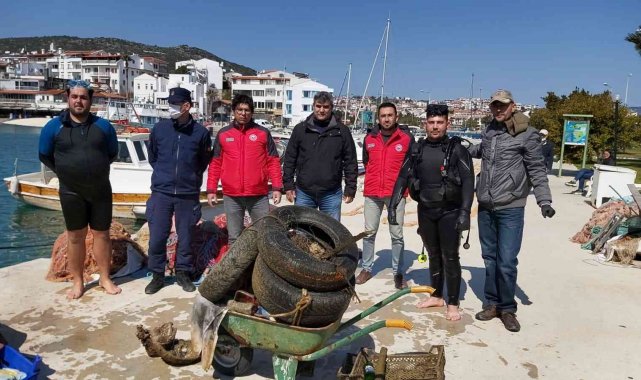 Datça&#039;da deniz dibi temizliği yapıldı