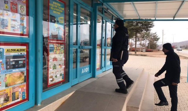 Delice'de zabıta ekiplerinden sıvı yağ denetimi