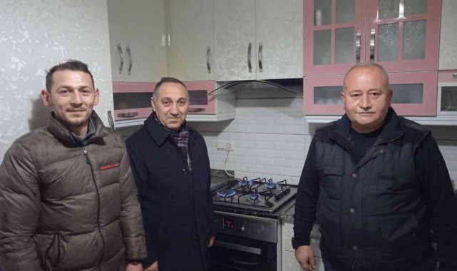 Dereli ilçesinde ilk doğalgaz açıldı