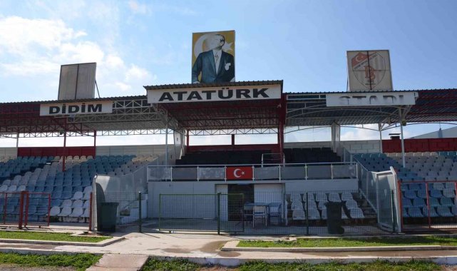 Didim Atatürk Stadı'nda yenileme çalışmaları sürüyor