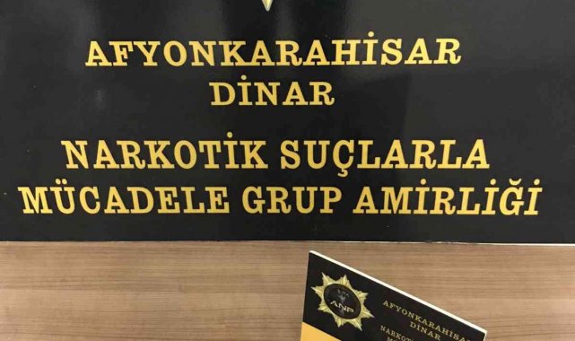 Dinar'da polis operasyonunda eroin ele geçirildi