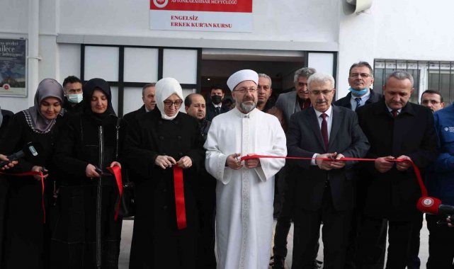 Diyanet İşleri Başkanı Erbaş, Engelsiz Kur'an Kursunun açılışını gerçekleştirdi