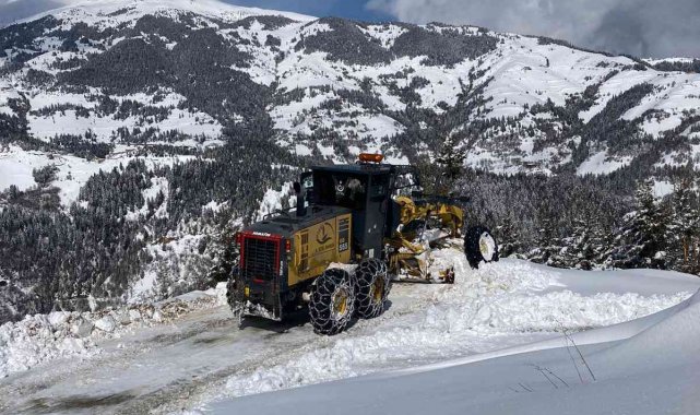 Doğu Karadeniz&#039;de kar yağışı nedeniyle 408 köy ve mahalle yolu ulaşıma kapandı