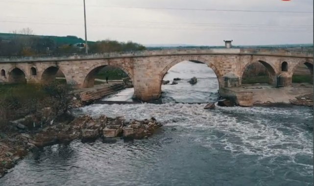 Dünyanın en uzun taş köprüsü Uzunköprü&#039;de çalışmalar hızla ilerliyor