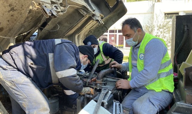 Edremit Belediyesi araçları emin ellerde