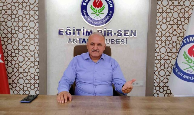 Eğitim Bir Sen Antalya Şube Başkanı Miran&#039;dan &#039;Sürdürülebilir atama sistemi çağrısı&#039;