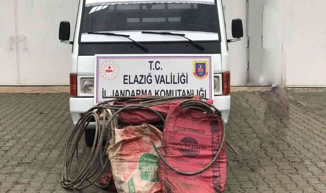 Elazığ'da 157 bin liralık malzeme çalan 3 şüpheli yakalandı