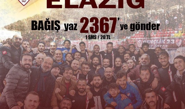 Elazığspor&#039;un SMS kampanyasına destek çığ gibi büyüyor