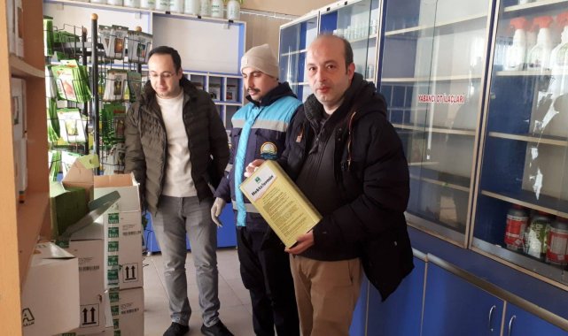 Emet'te bitki koruma ürünleri bayileri denetlendi