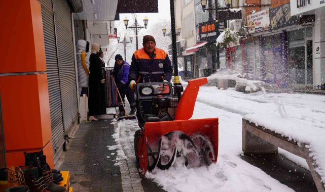 Erbaa&#039;da karla mücadele