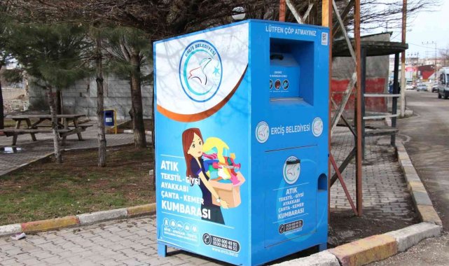 Erciş'te 'giysi kumbarası' uygulaması