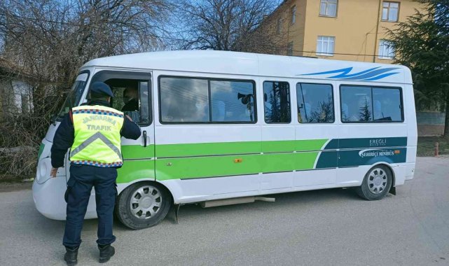 Ereğli'de sivil jandarma trafik timleri görev başında