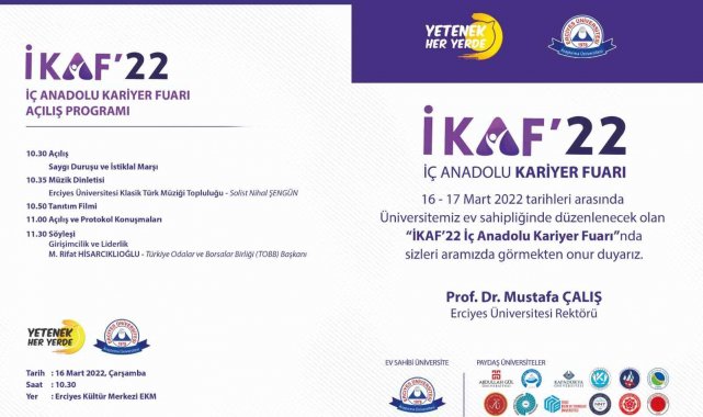 ERÜ İKAF&#039;22&#039;ye Ev Sahipliği Yapacak
