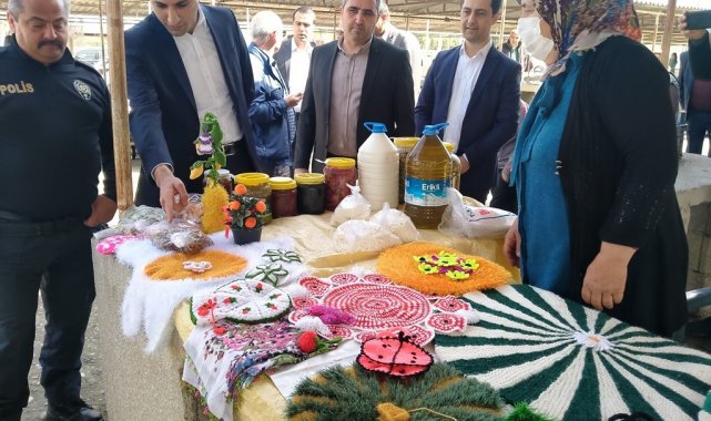 Erzin'de "Kadın Eli Halk Pazarı" kuruldu