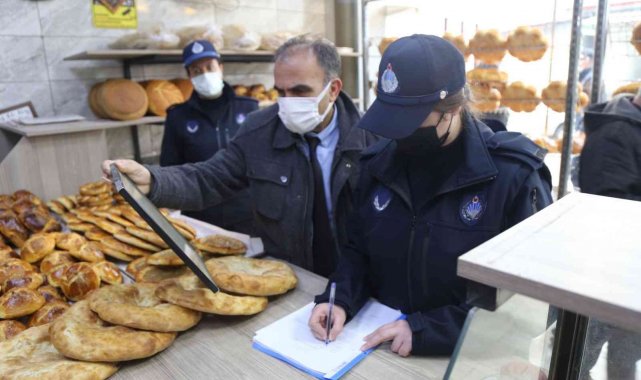 Erzincan&#039;da zabıtadan fırın denetimi