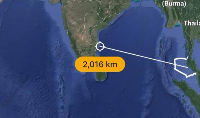 Eşine ulaşmak için şişme bot ile 2 bin kilometrelik deniz yolculuğuna çıktı