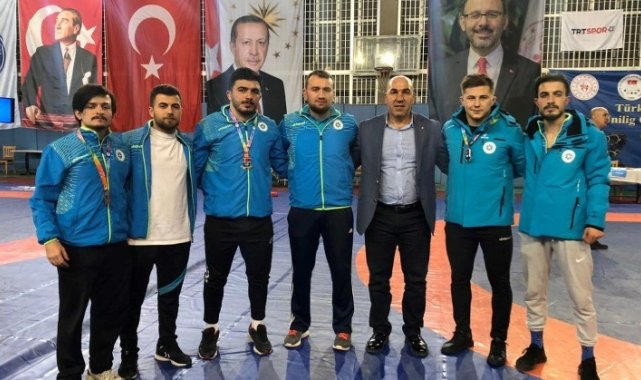 ETÜ&#039;ye güreşte 3 madalya birden