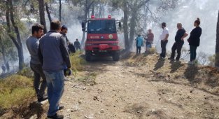 Fethiye Göcek'te Orman Yangını Çıktı