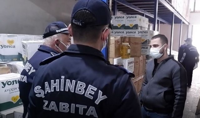 Gaziantep'te 15 bin litre ayçiçek yağının stoklandığı ortaya çıktı