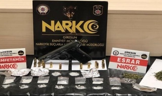 Giresun&#039;da düzenlenen 3 ayrı uyuşturucu operasyonunda 5 kişi tutuklandı