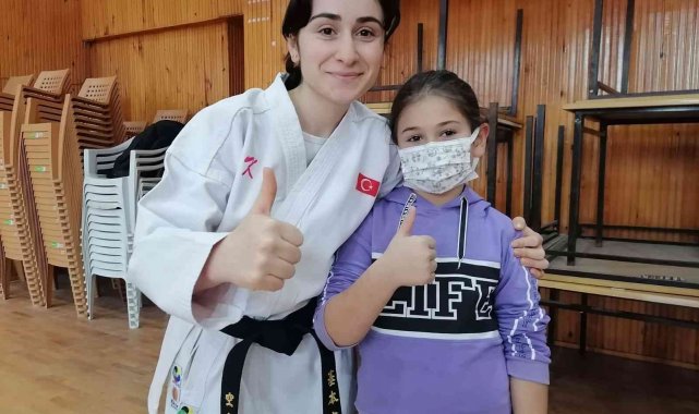 Giresun'un tek kadın karate antrenörü kız çocuklarına karateyi sevdirdi