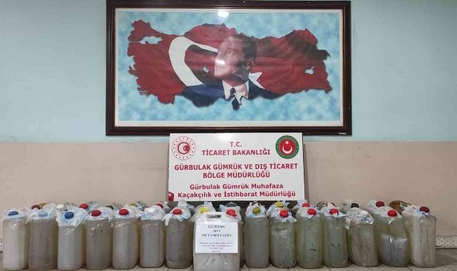 Gürbulak Gümrük Kapısında 622 kilo metamfetamin ele geçirildi