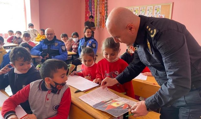 Hakkari polisinden öğrencilere &#039;rol model&#039; ziyareti