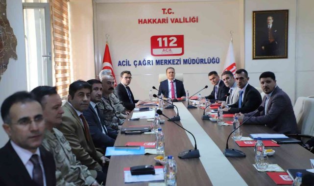 Hakkari&#039;deki koordinasyon kurulu toplantısı