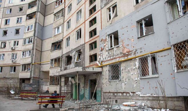 Harkov'da savaşın izleri