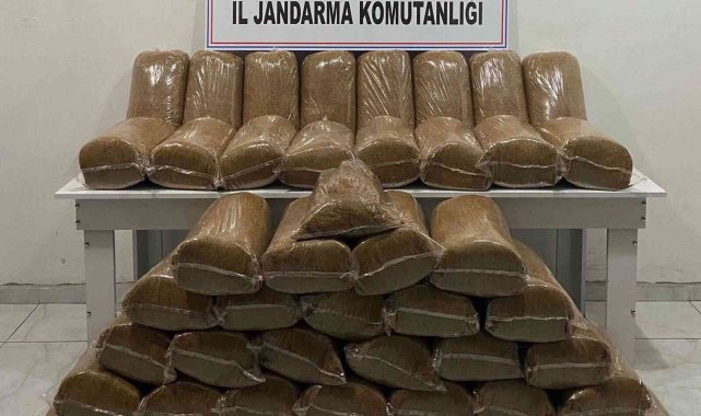 Hatay'da 230 kilogram kaçak tütün ele geçirildi