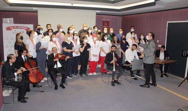 Hayat Sağlık Korosu 14 Mart Tıp Bayramına hazırlanıyor