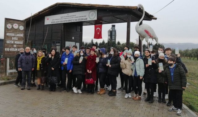 Hersek Lagünü öğrencilerin ilgi odağı oldu