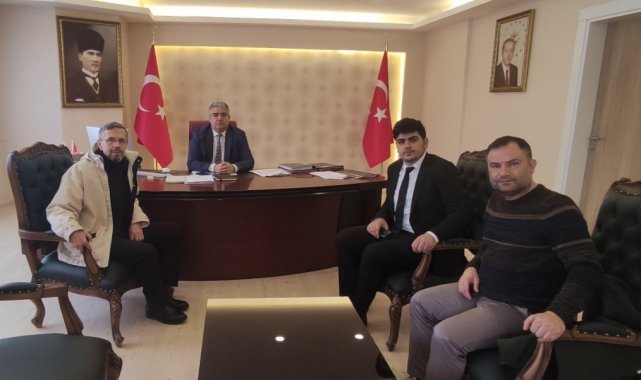 İHA ekibinden Kaymakam Özen ve Başkan Kavaklıgil'e ziyaret