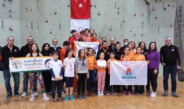 İnegöl Belediyespor spor tırmanış takımı kürsüleri fethetti