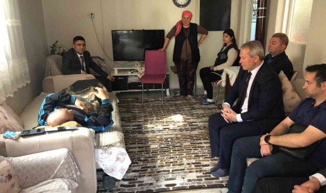 İş kazası geçiren personele geçmiş olsun ziyareti