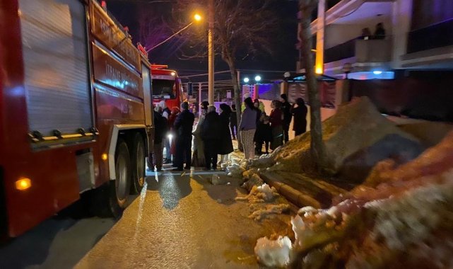 Isparta&#039;da 3 katlı müstakil evde yangın paniği