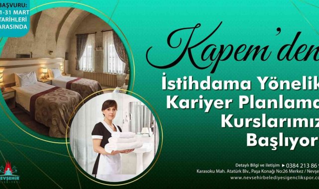 İstihdama yönelik kariyer planlama kurs kayıtları başladı