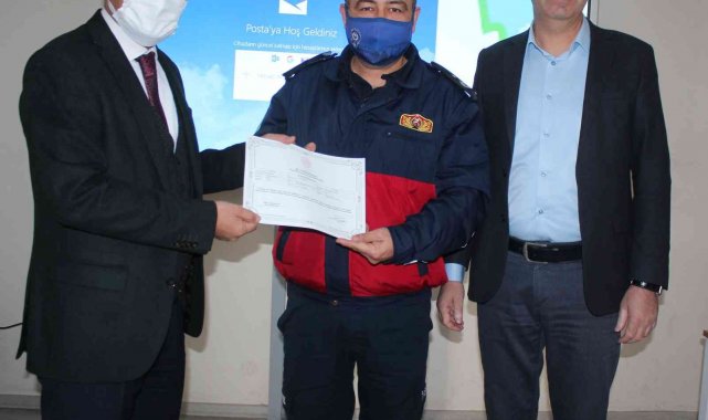 İtfaiye çalışanları sertifikalarını aldı