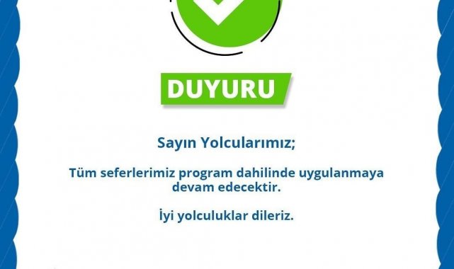 İzmir'de deniz seferleri normale döndü